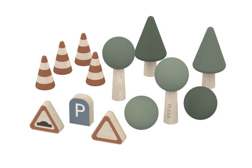 Flexa Accessories for Car Track -Autorennbahn Zubehör