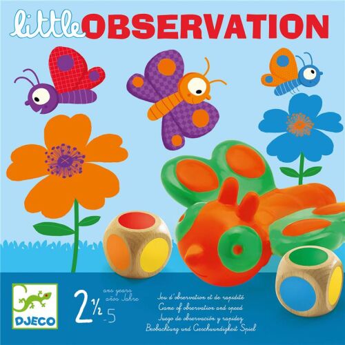 Djeco Little Observation Spiel Kleine Schmetterlinge