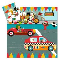 Djeco Puzzle Das Rennauto 16 Teile