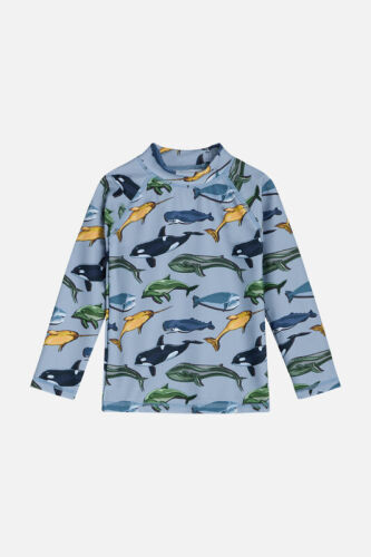 Hust & Claire UV Langarm-Shirt Maiak Whale&Delfine blau