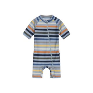 HC UV-Baby-Badeanzug Makki gestreift blau/orange/gelb