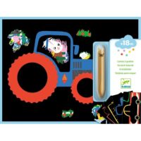 Djeco Kratzbilder Fahrzeuge entdecken