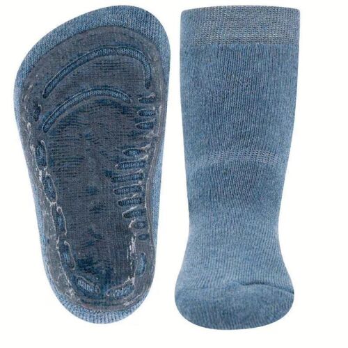 Ewers Anti-Rutsch-Socken denim jeans meliert