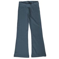 Meyadey Leggings Flared Rib Solid Rainfall denim blau, BIO
