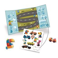 Djeco - Autos - Dicke positionerbare Sticker