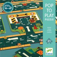 Djeco pop to play puzzle Straße