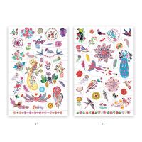 Djeco Tattoos Farbenfrohe Vogelwelt