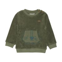 MN Baby-Frottee Pullover 112135 Löwe olive