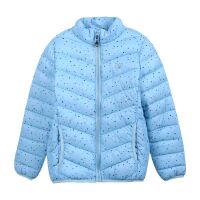 Color Kids weiche Steppjacke 740902 hellblau mit Punkte