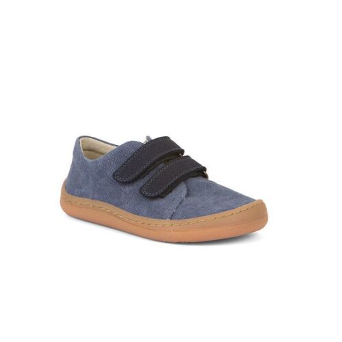 Froddo Barfußschuhe/Sneakers mit 2 Klett canvas blue G3130229