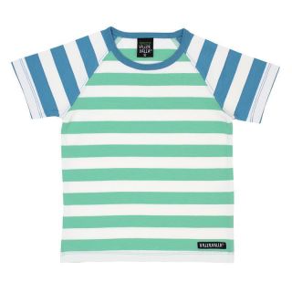 VV Kurzarm-shirt gestreift blau/weiß/grün 182JU