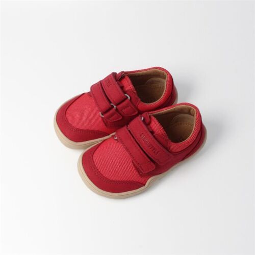 Blifestyle Barfußschuhe Crocodile mit 2 Klett feuerrot Vegan