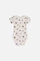 Hust & Claire Kurzarm-Body Bue Tiere 39637523 beige