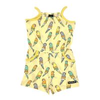 Villervalla Jumpsuit mit Papagei 093KE lemon