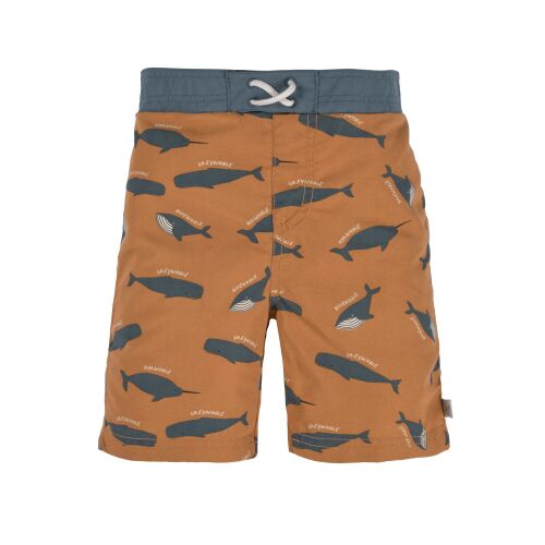 Lässig Baby Schwimmshorts mit Windel whale caramel