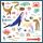 Djeco Metallic-Sticker Ozean 160 St dunkelblau