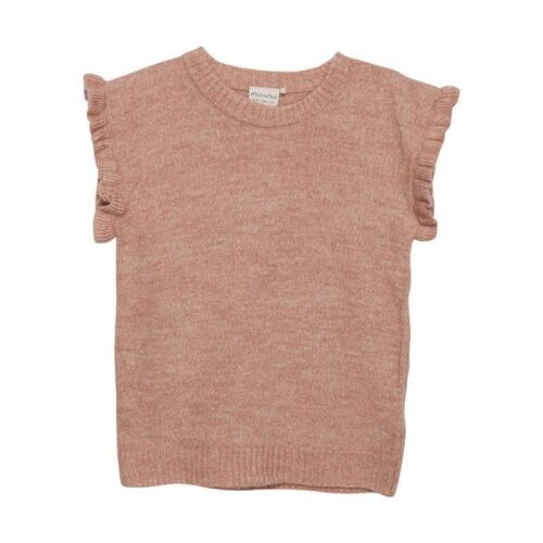 Minymo Strick-Pullunder mit Rüschen 123241 coral
