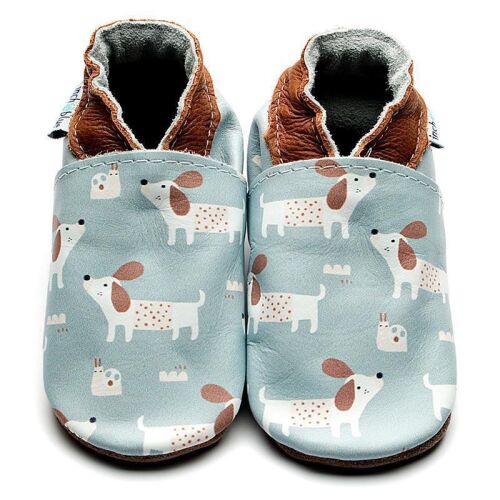 Inch Blue Lederpatschen Scout/Hunde hellblau