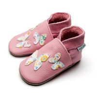 Inch Blue Lederpatschen Kaleidoscope Baby Schmetterling rosa
