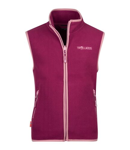 Trollkids Fleeceweste Arendal plum