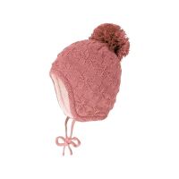 Maximo Bommelmütze zum Binden gefüttert 75578 rosa