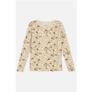 HC LA-Shirt aus Wolle-Viskose Abbelin Blumen/Eicheln 49521506 creme