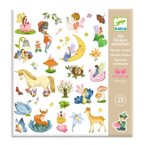 Djeco Sticker Metallic Fantasy 160 St