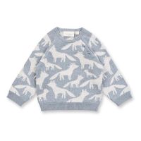 Sense Organics Baby Sweater Victor grey Foxes