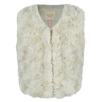 Someone flauschiges Gilet Woef creme