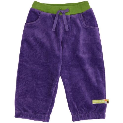 Loud + Proud Cordhose gefüttert violett 4197, BIO