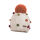 Maximo Bommelmütze mit Noppen creme/orange