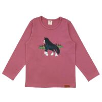 Walkiddy Langarm-Shirt Shire Horses altrosa