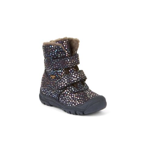 Froddo Winterschuhe TEX Linz Wool high navy Glitzer Punkte
