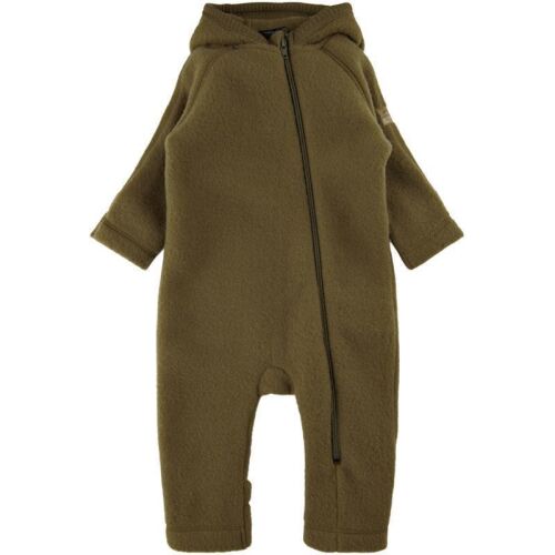 Mikk-Line Wollfleeceoverall dunkelgrün