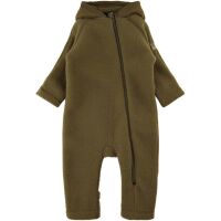 Mikk-Line Wollfleeceoverall dunkelgrün