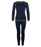 Trollkids Merino Unterwäsche Set blau/grün