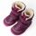 Blifestyle Barfuß/Winterschuhe Pekari mit Klett gefüttert pflaume TEX, BIO-Leder