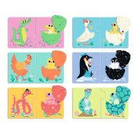 Djeco Puzzle duo Lustige Eier