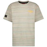 Vingino T-shirt Jipe orange/blau/grün gestreift