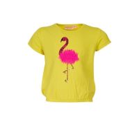 Someone Kurzarm T-Shirt Imani Flamingo gelb