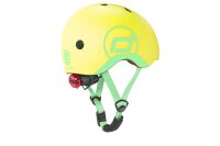 Scoot&Ride Helm mit LED-Licht lemon gelb XXS-S (45-51)