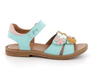 Primigi Sandalen offen mit Blümchen 5888911 türkis/rosa/senf