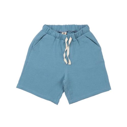 Walkiddy Musslin Shorts Floral Night FNAB31-430 blau