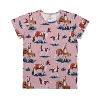 Walkiddy KA-Shirt Little & Big Horses rosa