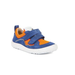 Froddo Eco - Barfussschuhe/Sneakers Klett blau/neon orange