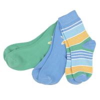 VV Socken 3-Pack Florida gestreift blau/grün