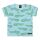 Villervalla Kurzarm-Shirt 079KQ Krokodil blau/grün