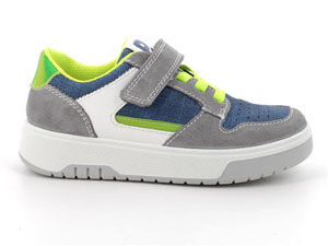 Primigi Sneakers 5881644 mit Klett grau/weiß/denim