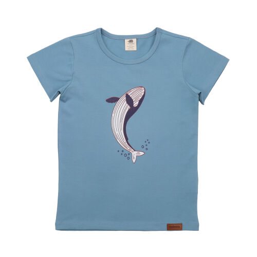 Walkiddy KA-Shirt Whales & Sea Turtles Wal petrol