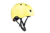 Scoot&Ride Helm mit LED-Licht lemon S-M (51-55)